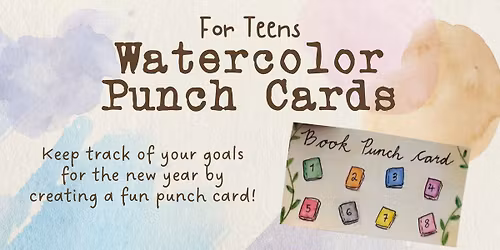 Watercolor Punch Cards
