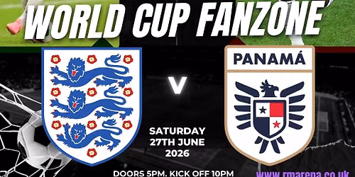 England V Panama Huge Fanzone