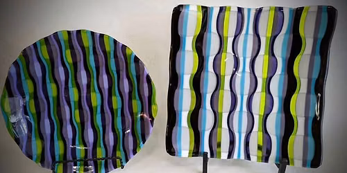 BIG Funky Plate Fused Glass Project
