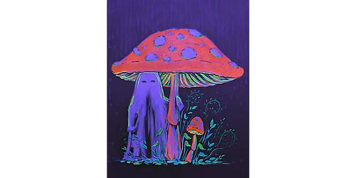 Ghost in the Rain - Black Light - Paint and Sip in Norfolk | Classpop!\u2122