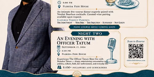 Officer Tatum Bourbon Tasting & Five-Course Dinner