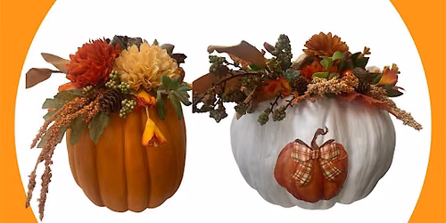 Fall Succulent Pumpkin Centerpiece Workshop
