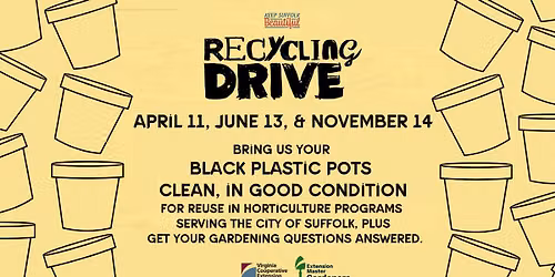 Master Gardener Plant Pot Collection & Mobile Help Desk at KSB Recycling Drive