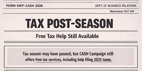 Tax Post-Season: Free Tax Workshop for Small Business Owners