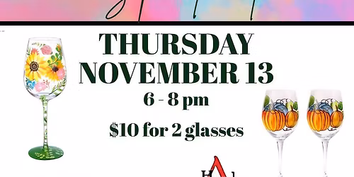 Wine Glass Sip n Paint