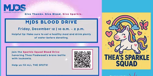 Thea Sparkle Squad Blood Drive