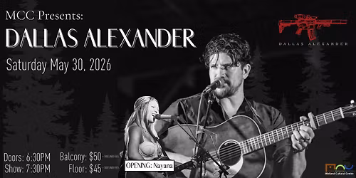 MCC Presents: DALLAS ALEXANDER