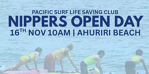 START DAY - Nippers Junior Surf 7-13yrs at Ahuriri Beach