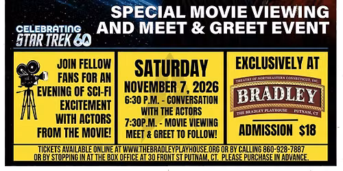 Meet & Greet and Movie Night: Star Trek III: The Search for Spock