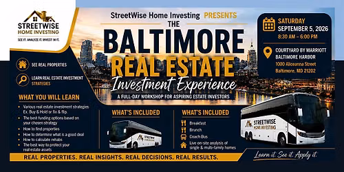 The Baltimore Real Estate Investment Experience 2026 & Property Bus Tour