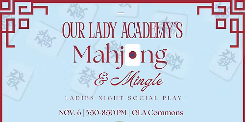 Mahjong & Mingle Ladies Night Social Play