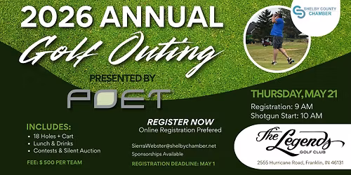 2026 Annual Golf Outing presented by POET