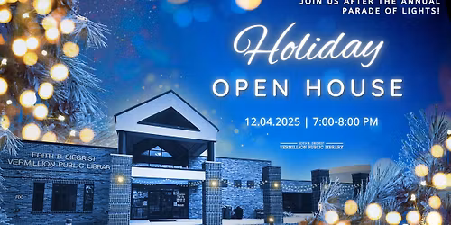 Holiday Open House at Vermillion Public Library!
