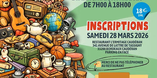 Vide-grenier \u00e0 Caud\u00e9ran le 26 avril 2026