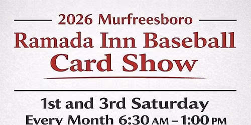 Murfreesboro Ramada Inn Baseball Card Show