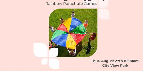 FIT4MOM Playgroup Parachute fun City View Park 8.27.26