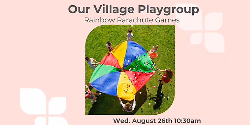FIT4MOM Playgroup Parachute fun Chesapeake City Park 8.26