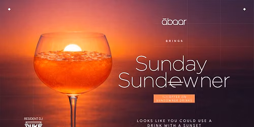 Sunday Sundowner at Abaar