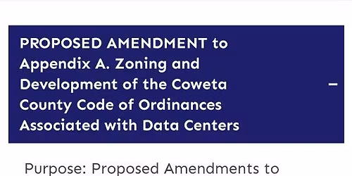 Data Center Ordinance Possible Vote