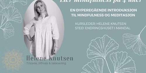 L\u00e6r mindfulness p\u00e5 4 uker