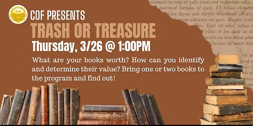 COF Presents: Trash or Treasure