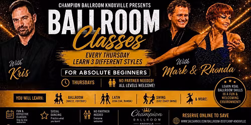 Ballroom Class at Champion Ballroom | 3 Instructors