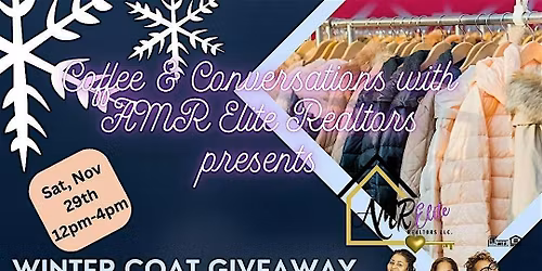 Coat Drive with Coffee & Conversations AMR Elite Realtors