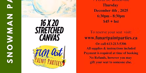 Let It Snow...man Paint Night