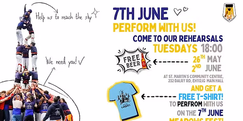 Open Rehearsals - Perform at Meadows Festival !