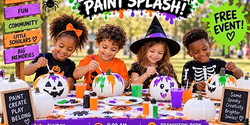Pumpkin Halloween Paint Splash