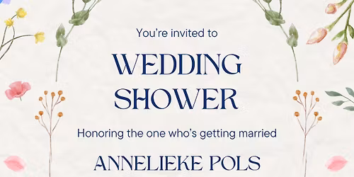 Wedding Shower for Annelieke