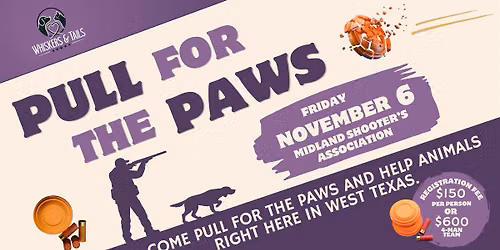 Pull for the Paws Clay Shoot
