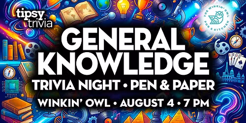 Calgary: The Winkin' Owl Pub - General Knowledge Trivia - Aug 4, 7pm