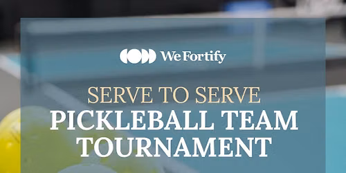 Annual Serve to Serve Pickleball Tournament