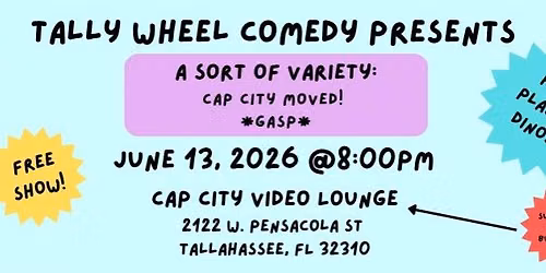 Tally Wheel Comedy Show June Edition