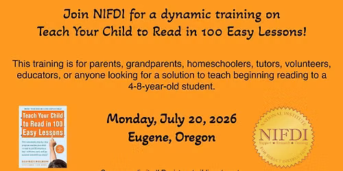 Teach Your Child to Read in 100 Easy Lessons Training
