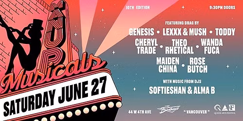\u2b50 MAN UP'S DRAG MUSICALS \u2b50