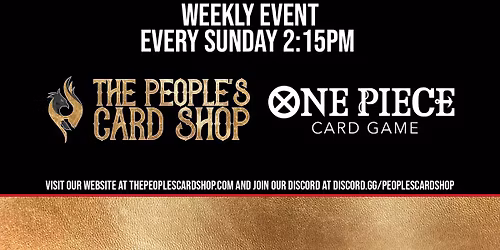 Sunday One Piece Card Game at The People's Card Shop
