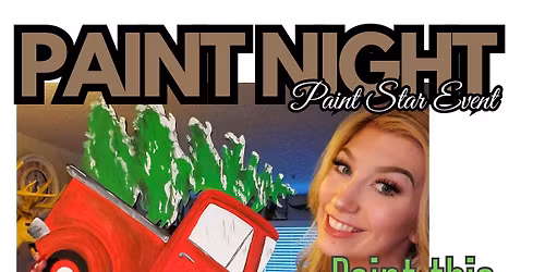 Paint the Holiday WOOD TRUCK DOOR HANGER