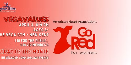 VEGA Values Open Gym - Richmond Go Red for Women