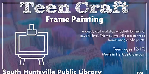 Teen Craft: Frame Painting