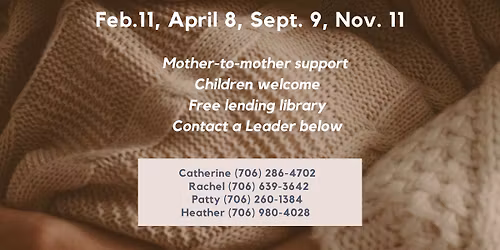 La Leche League of Dalton Breastfeeding Support Group meeting