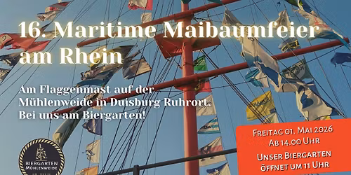 16. Maritime Maibaumfeier am Rhein