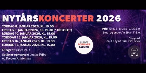 Nyt\u00e5rskoncert m Preben Kristensen & Louise Fribo 