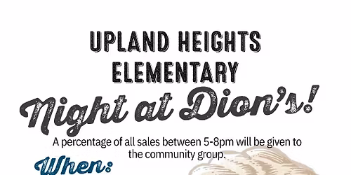 UH Spirit Night at Dion\u2019s!