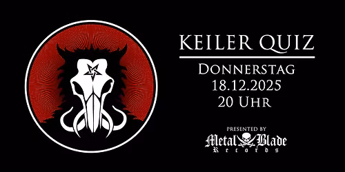 Keiler Metal Quiz Dezember 2025 \u2020 Schwarzer Keiler Stuttgart