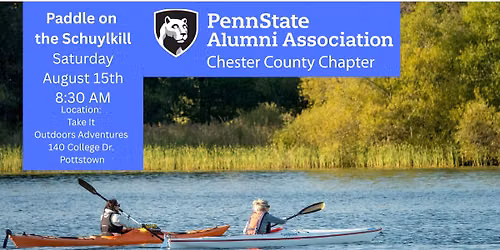 Kayak! Private guided paddle with PSU Chesco Chapter. All Welcome!