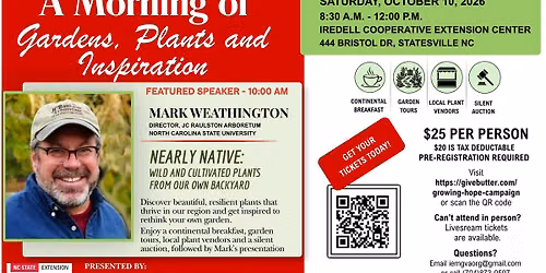 NEARLY NATIVE: A Morning with Mark Weathington | Growing Hope Benefit Event