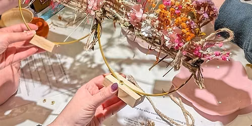 Dried floral hoop craft  (Nuneaton)