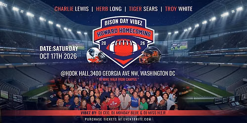 2026 Howard Homecoming Bison Day Vibez After-Game Party